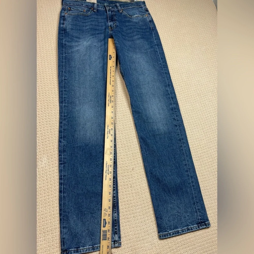 Levi's Blue Denim Jeans 514 Straight Fit Mens 32W 36L